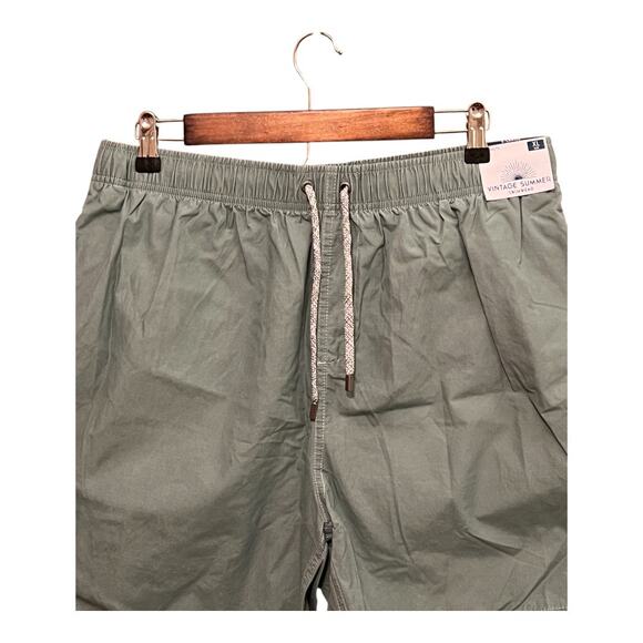 Vintage Summer Men's Swim Shorts Sage Green Size XL - Picture 2 of 8